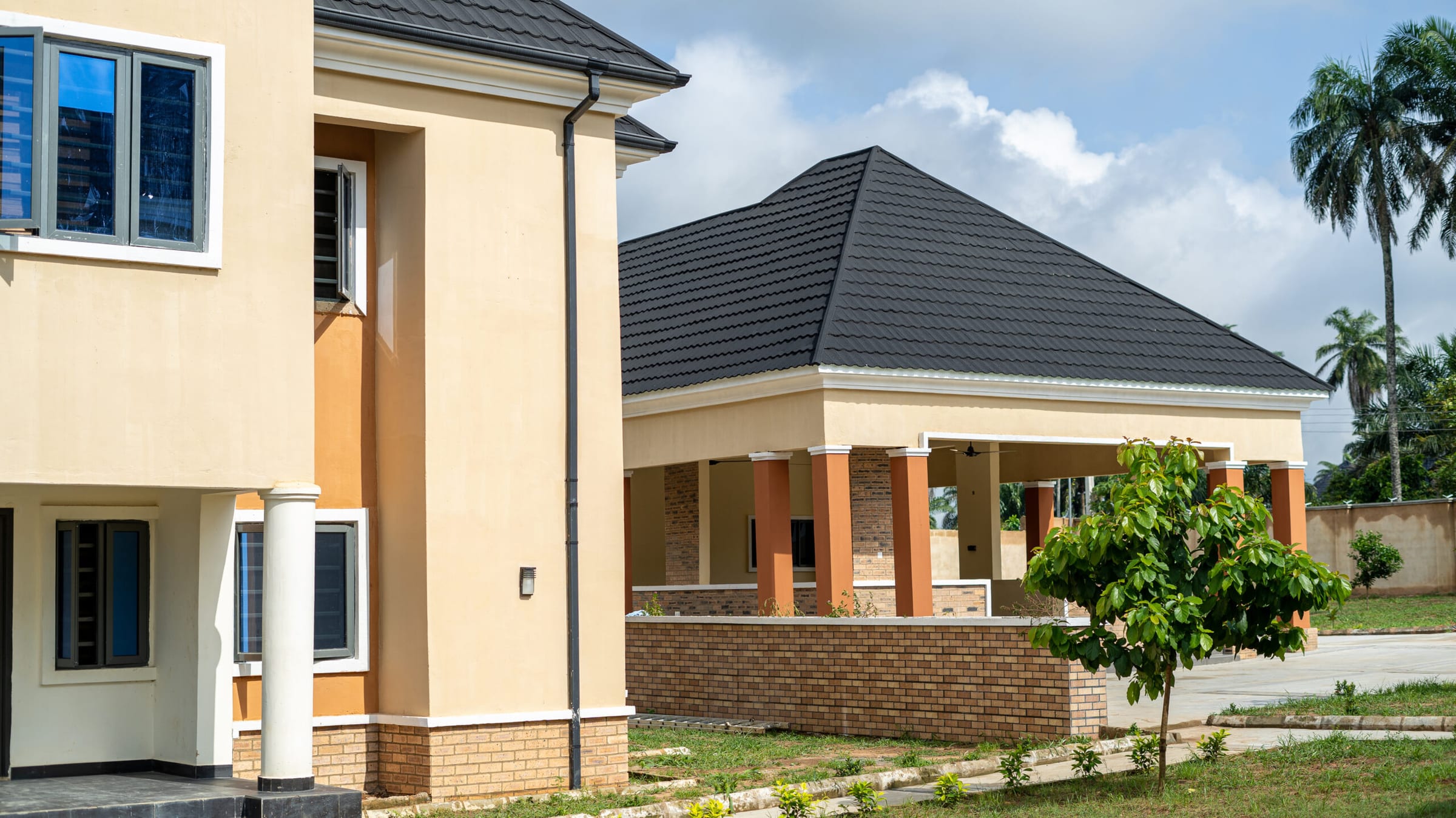 The guest house and the hall